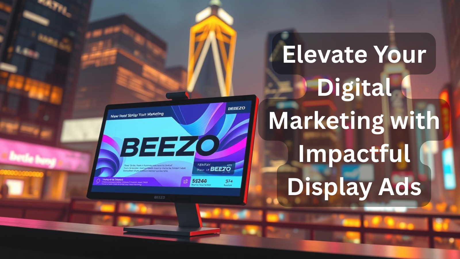 Optimized display ad creative for improved engagement and ROI in marketing campaigns.