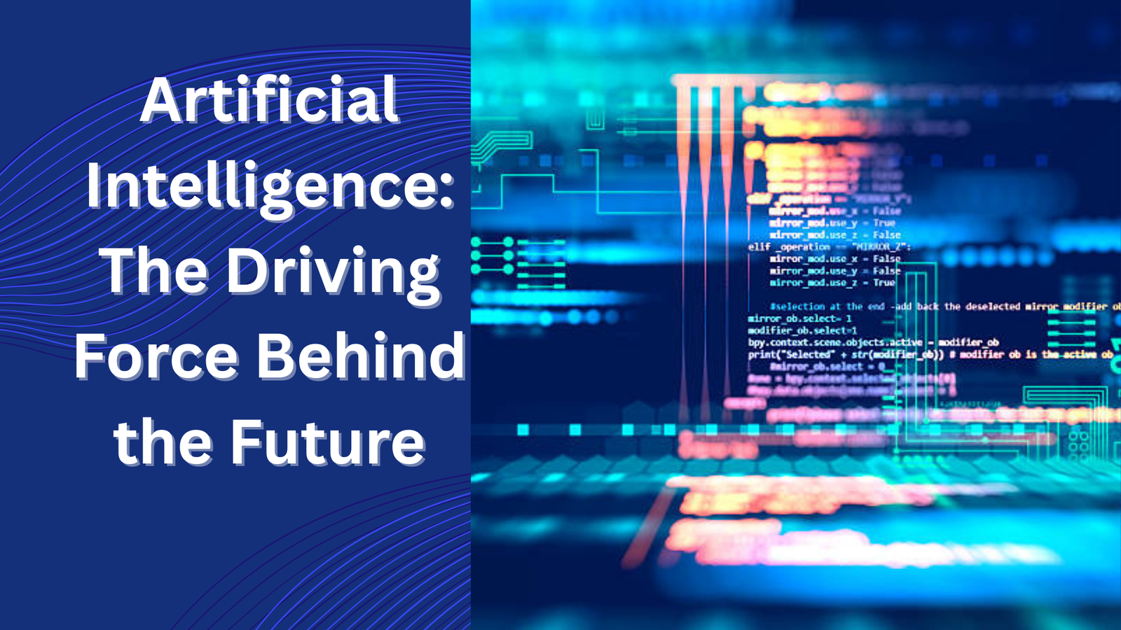 Artificial intelligence concept with futuristic technology background