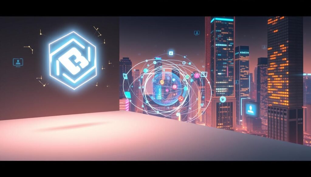 "Young professional growing personal brand with social media marketing strategies"