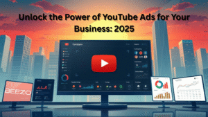 Smartphone displaying targeted YouTube video advertisements.