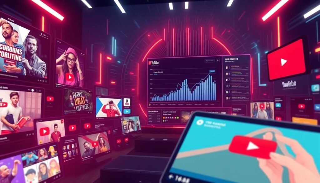 Business owner analyzing YouTube Ads campaign performance on a laptop.